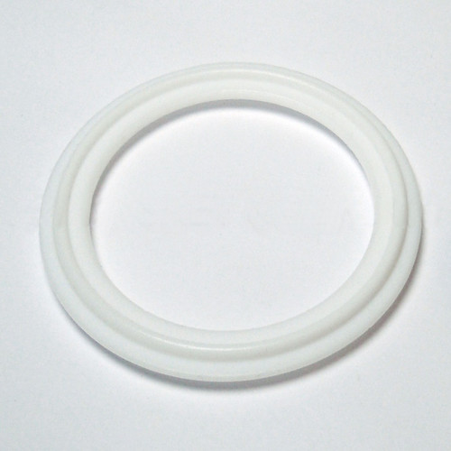 6" White Teflon 100% Virgin PTFE Tri-Clamp Gasket