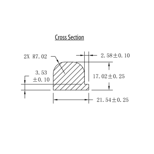 CMT  18.80" Grey EPDM Manway Gasket