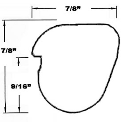 17.5"x14.5" White Buna Manway Gasket Compatible with Zorzini GN/165