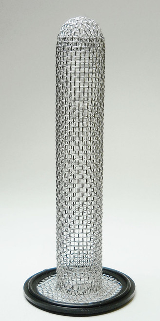 1.5" Tri Clamp Sock Screen Gasket Black EPDM 16 Mesh 6"