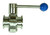 Economy Sanitary Butterfly Valve 304 Stainless Clamp Ends 1.5" Pull Style EPDM Seat