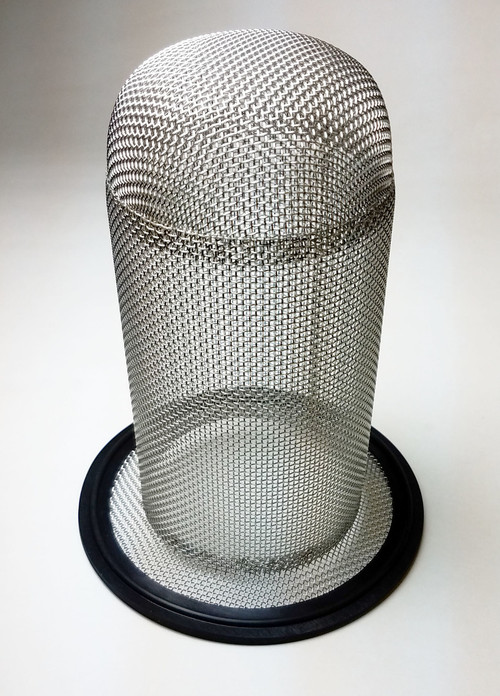 6" Tri-Clamp Gasket FDA Viton W/#10 Mesh Screen