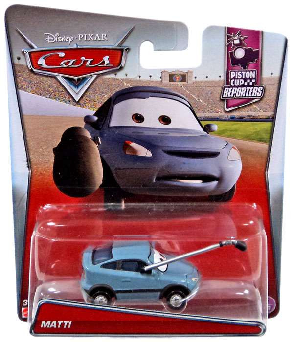 Cars Reporters Disney Pixar Cars Piston Cup Reporters Matti 155 Diecast Car 710 Mattel ...
