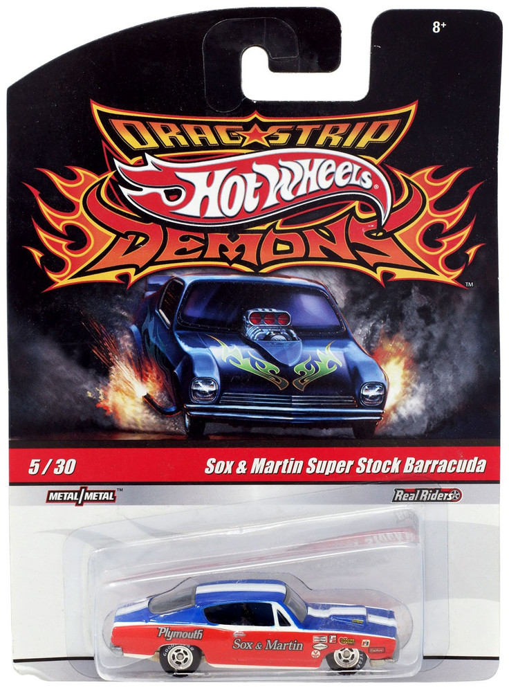 Hot Wheels Drag Strip Demons Sox Martin Super Stock Barracuda 