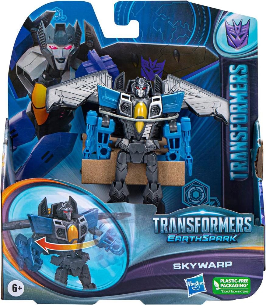 Transformers Earthspark Skywarp Warrior Action Figure Hasbro ToyWiz
