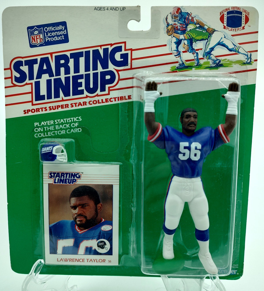 NFL New York Giants 1988 Starting Lineup Lawrence Taylor Action 