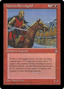 Magic The Gathering Ice Age Single Card Rare Marton Stromgald ToyWiz