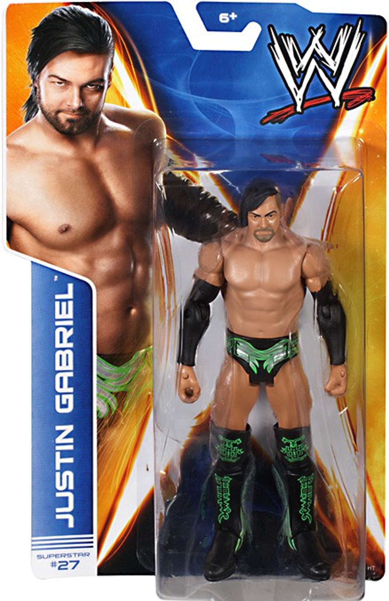 WWE Wrestling Series 39 Justin Gabriel Action Figure 27 Mattel Toys