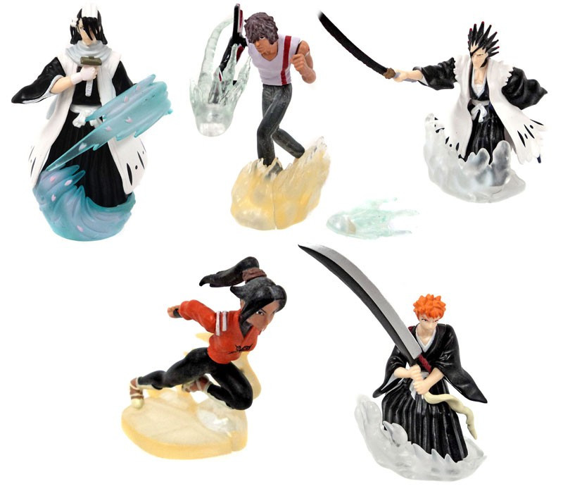 Bleach Series 4 Action Pose Set of 5 Figures PVC Figures Bandai Japan