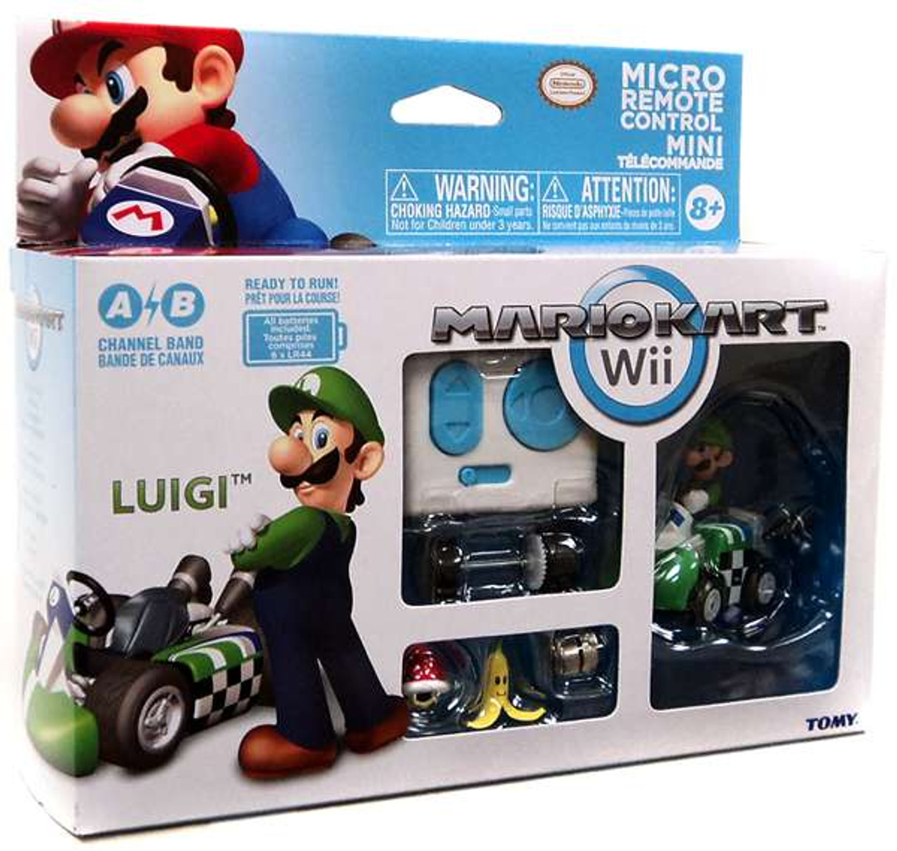 Super Mario Mario Kart Wii Micro Remote Control Tomy Luigi Rc Vehicle Version 2 Toywiz 6587