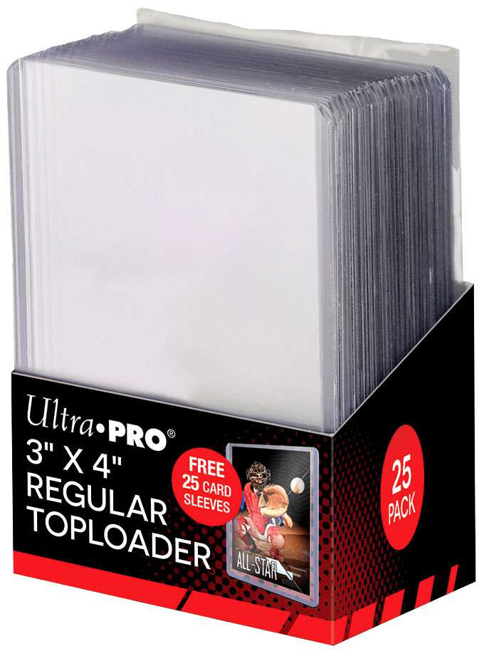 Ultra Pro Card Supplies 3 X 4 Regular Toploader with Sleeves Card
