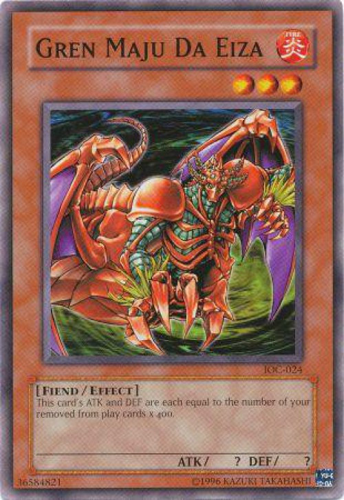 Yu-Gi-Oh! Gren Maju Da Eiza Card - IOC-024 1st Edition Common From Invasion Of Chaos