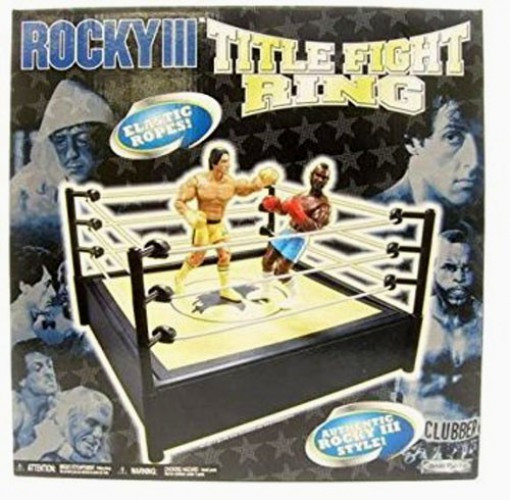 Rocky III Title Fight Boxing Ring Playset Jakks Pacific ToyWiz
