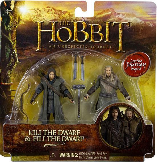 The Hobbit An Unexpected Journey Kili Fili 3.75 Action Figure 2Pack