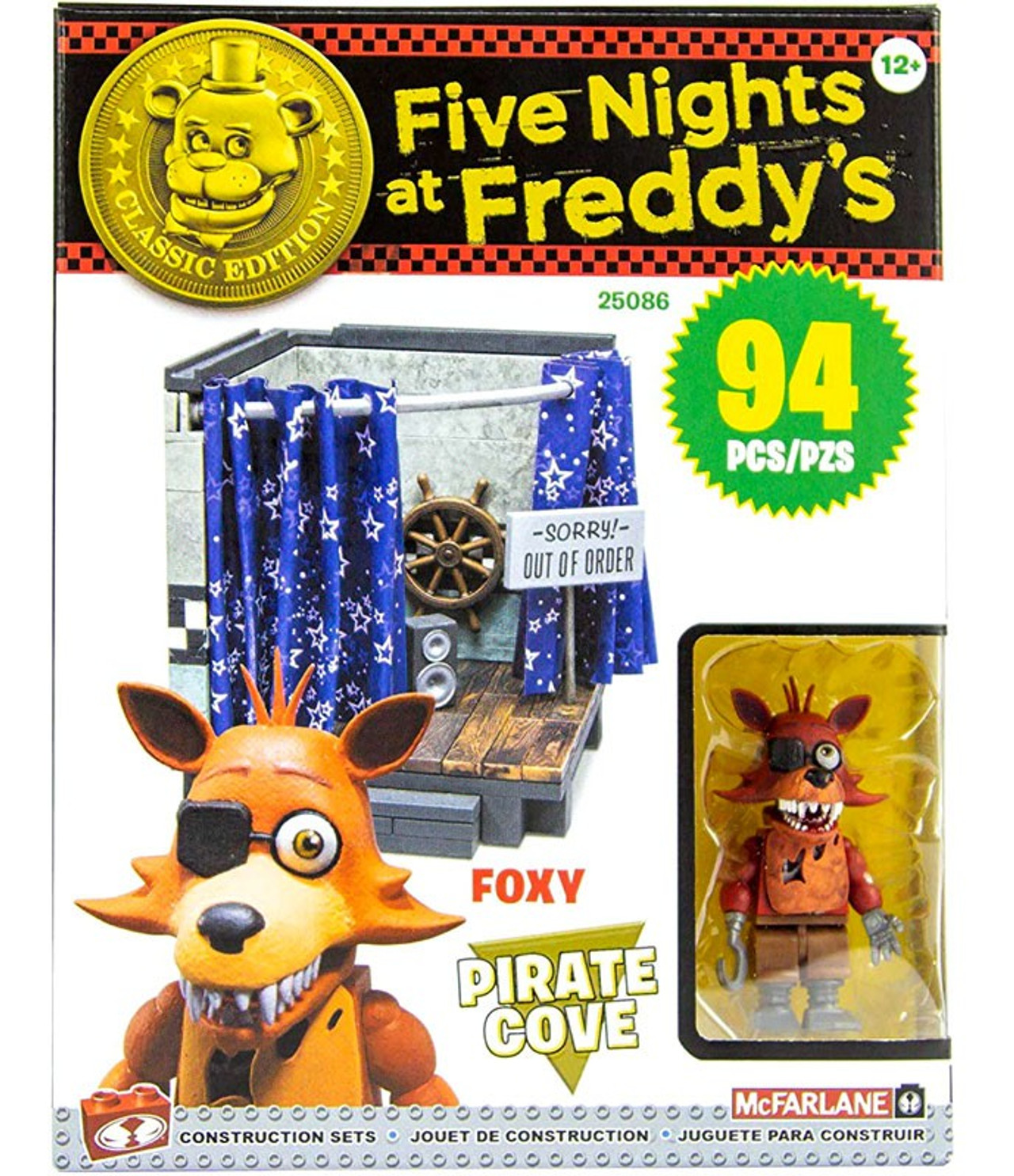 Mcfarlane Toys Five Nights At Freddys Classic Series Pirate Cove Small Construction Set New