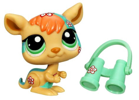 Littlest Pet Shop Postcard Pets Series 5 Kangaroo Figure Hasbro Toys