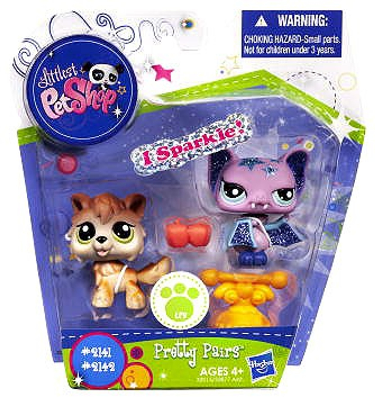 Littlest Pet Shop Pretty Pairs Wolf Bat Figure 2Pack Hasbro Toys ToyWiz