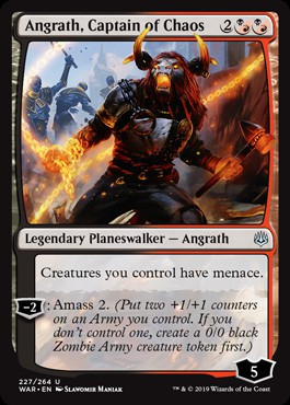 Magic The Gathering War of the Spark Single Card Uncommon Angrath, Captain of Chaos 227 - ToyWiz