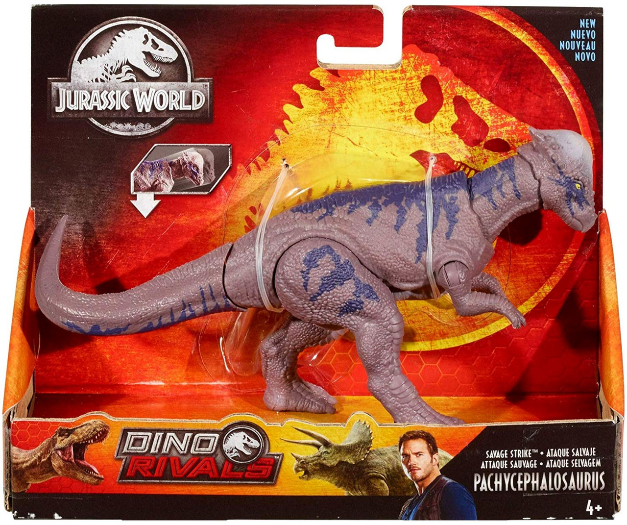 Jurassic World Fallen Kingdom Dino Rivals Pachycephalosaurus Action Figure Mattel Toywiz 5144