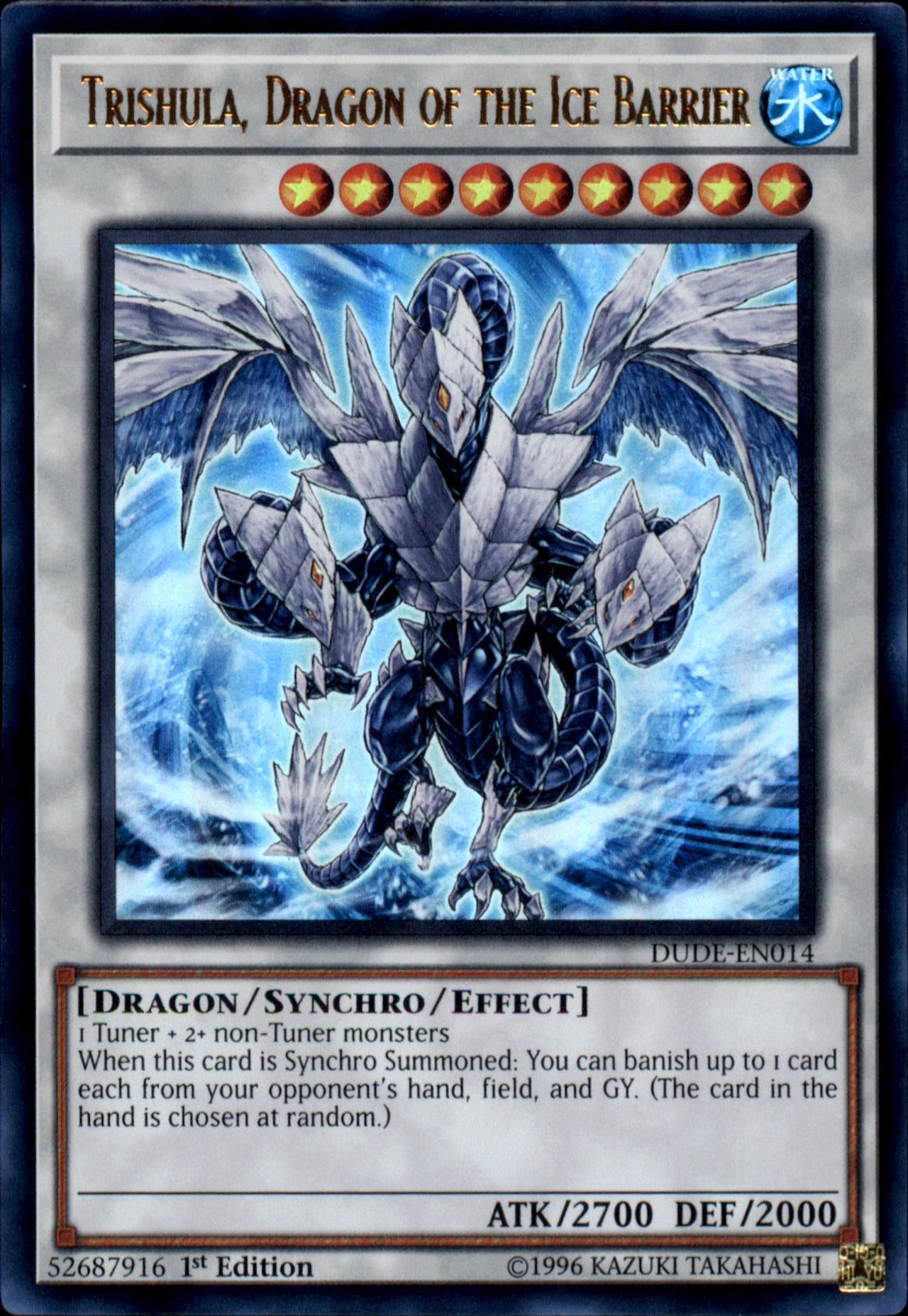 YuGiOh Duel Devastator Single Card Ultra Rare Trishula, Dragon of the