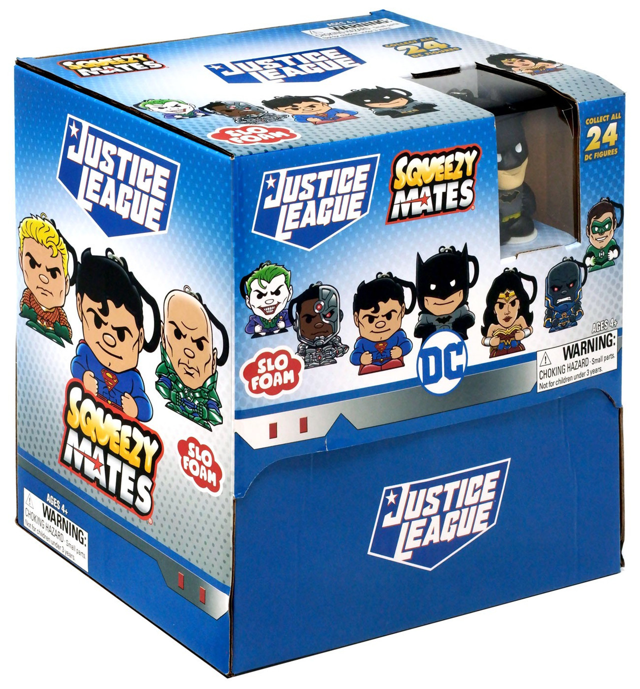 DC Squeezy Mates Justice League Mystery Box 24 Packs Party Animal Toys ...