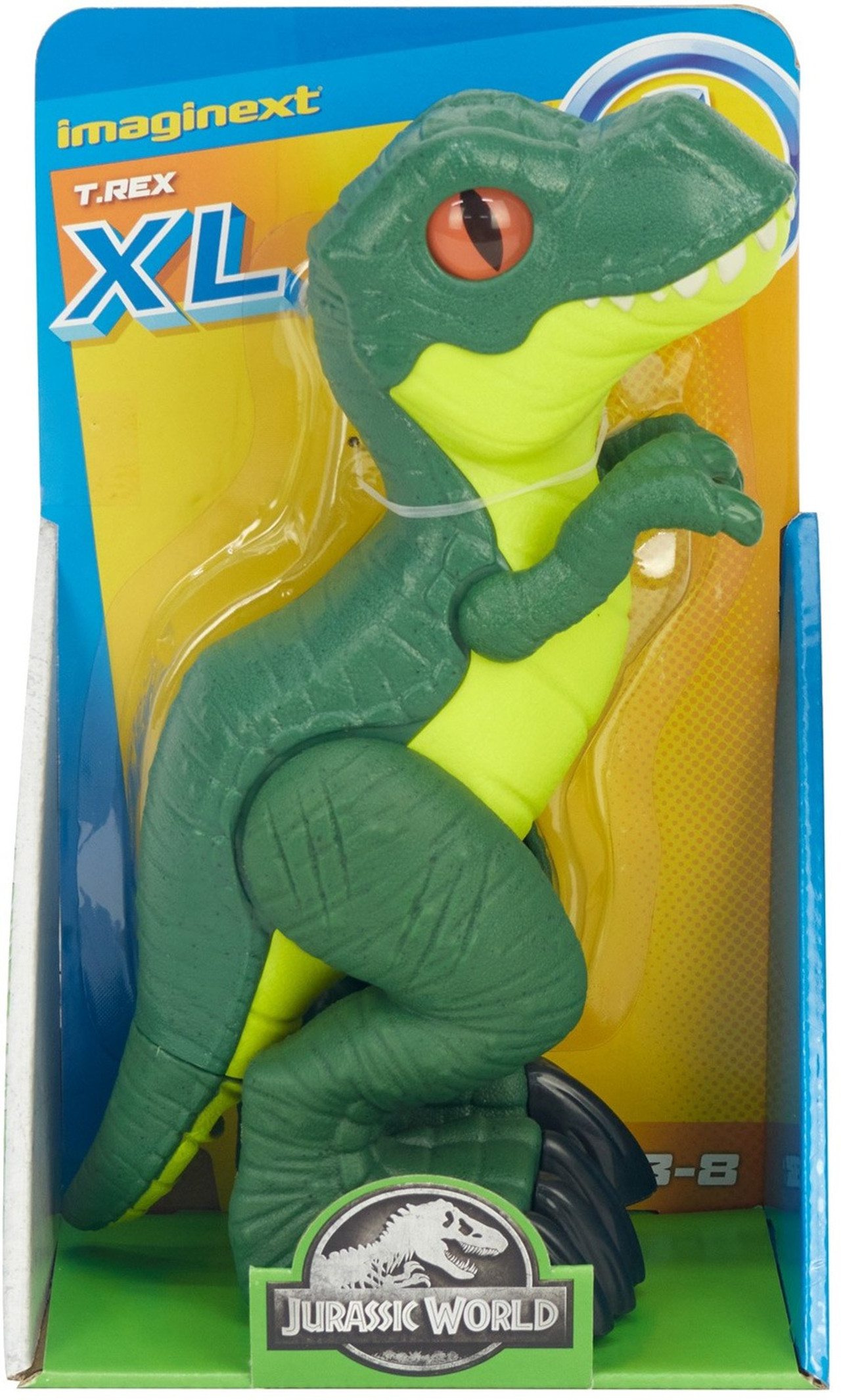Fisher Price Jurassic World Imaginext XL T. Rex Figure Set Green ToyWiz