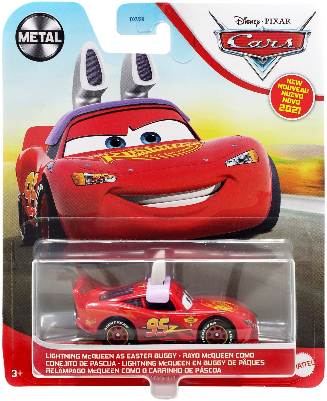 Disney Pixar Cars Cars 3 Metal Lightning McQueen 155 Diecast Car as