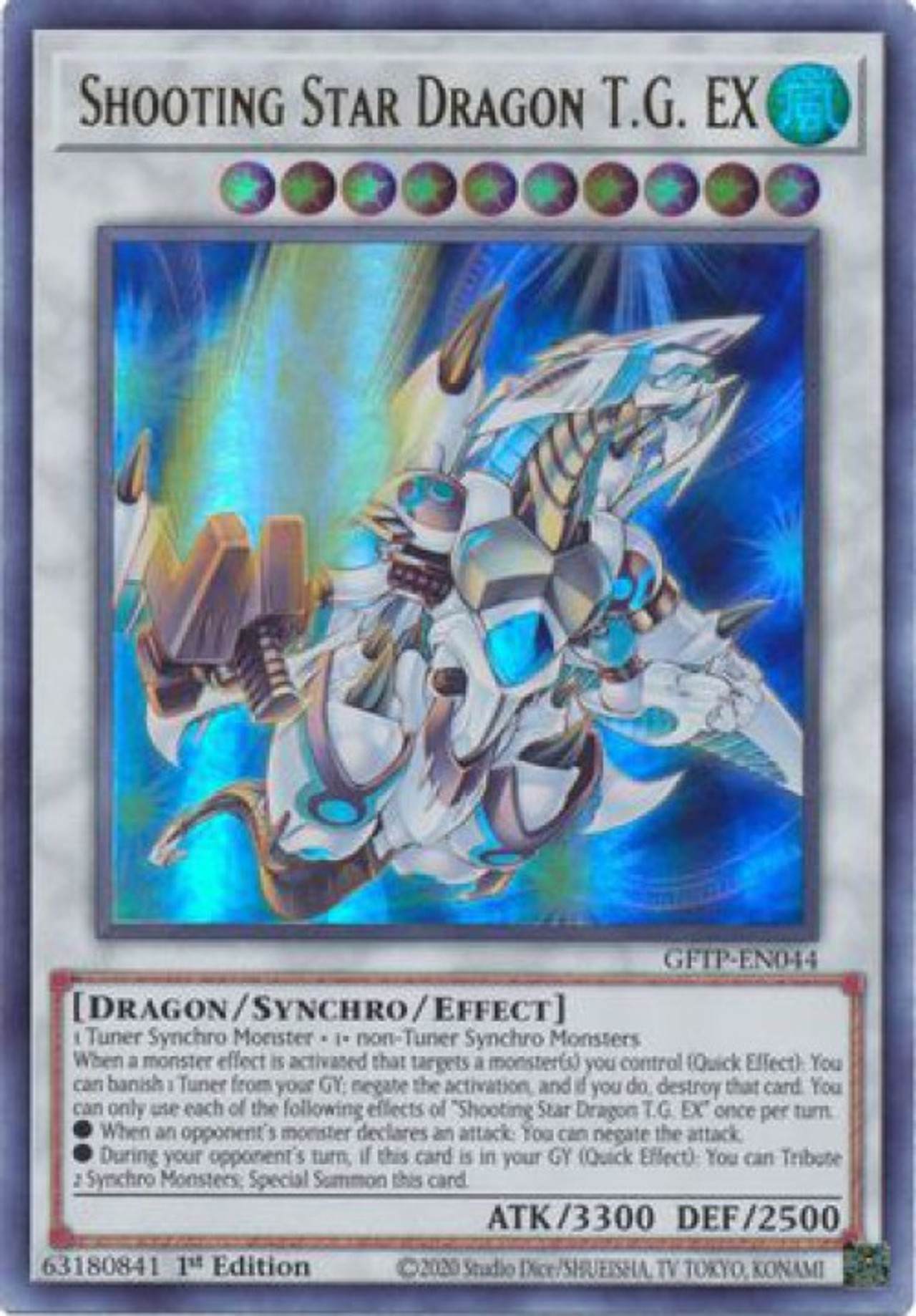 Yugioh Ghosts From The Past Single Card Ultra Rare Shooting Star Dragon Tg Ex Gftp En044 Toywiz 
