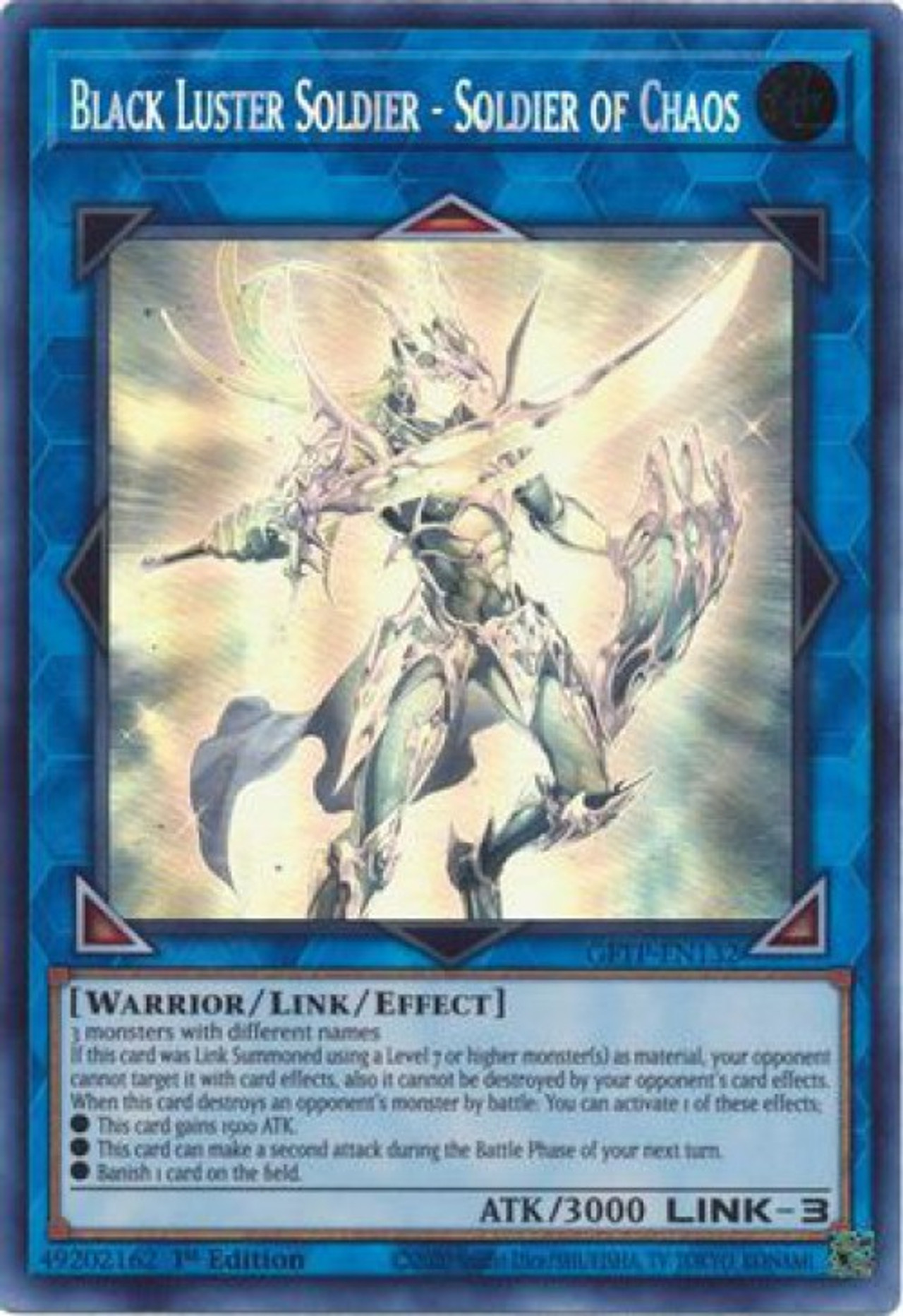 YuGiOh Ghosts From the Past Single Card Ghost Rare Black Luster Soldier