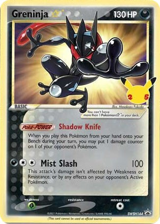 Pokemon Trading Card Game Celebrations Greninja Foil Trading Card