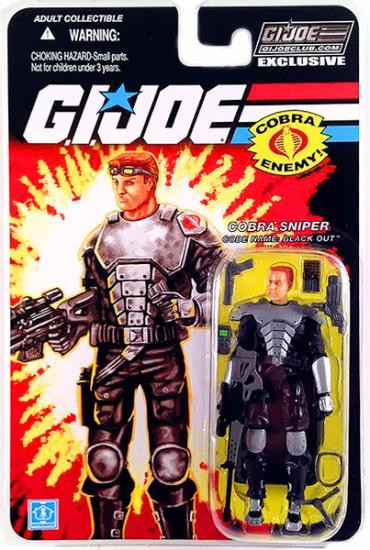 GI Joe 2012 Subscription Exclusive Black Out Exclusive 3.75 Action
