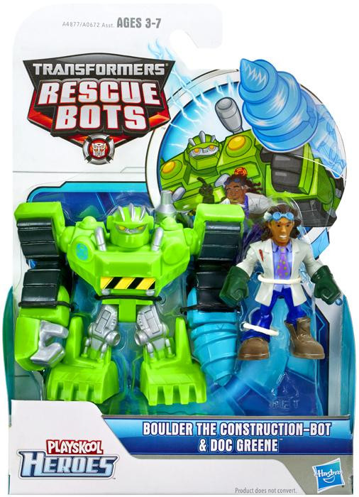 Transformers Playskool Heroes Rescue Bots Boulder the Construction-Bot ...