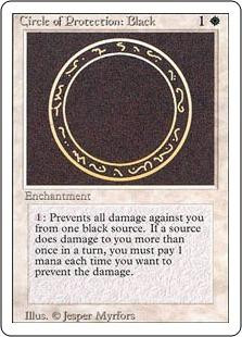 Magic The Gathering Revised Single Card Common Circle of Protection
