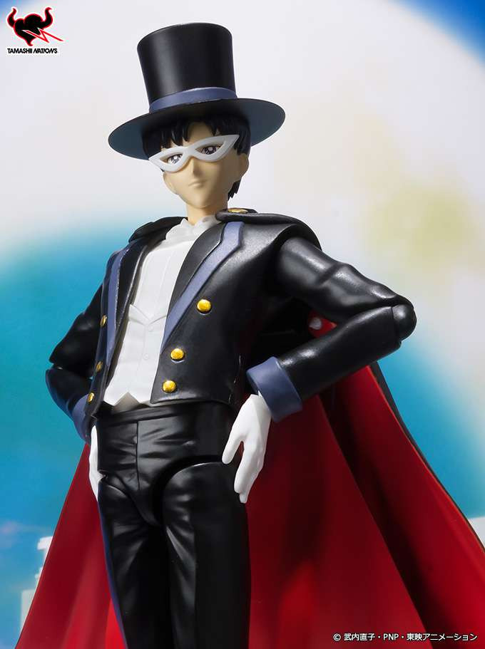 Action Figure Tuxedo Mask - Sailor Moon SH Figuarts Bandai - Decorações