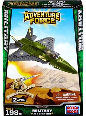 Mega Bloks Adventure Force Military Jet Fighter Set 94410 - ToyWiz