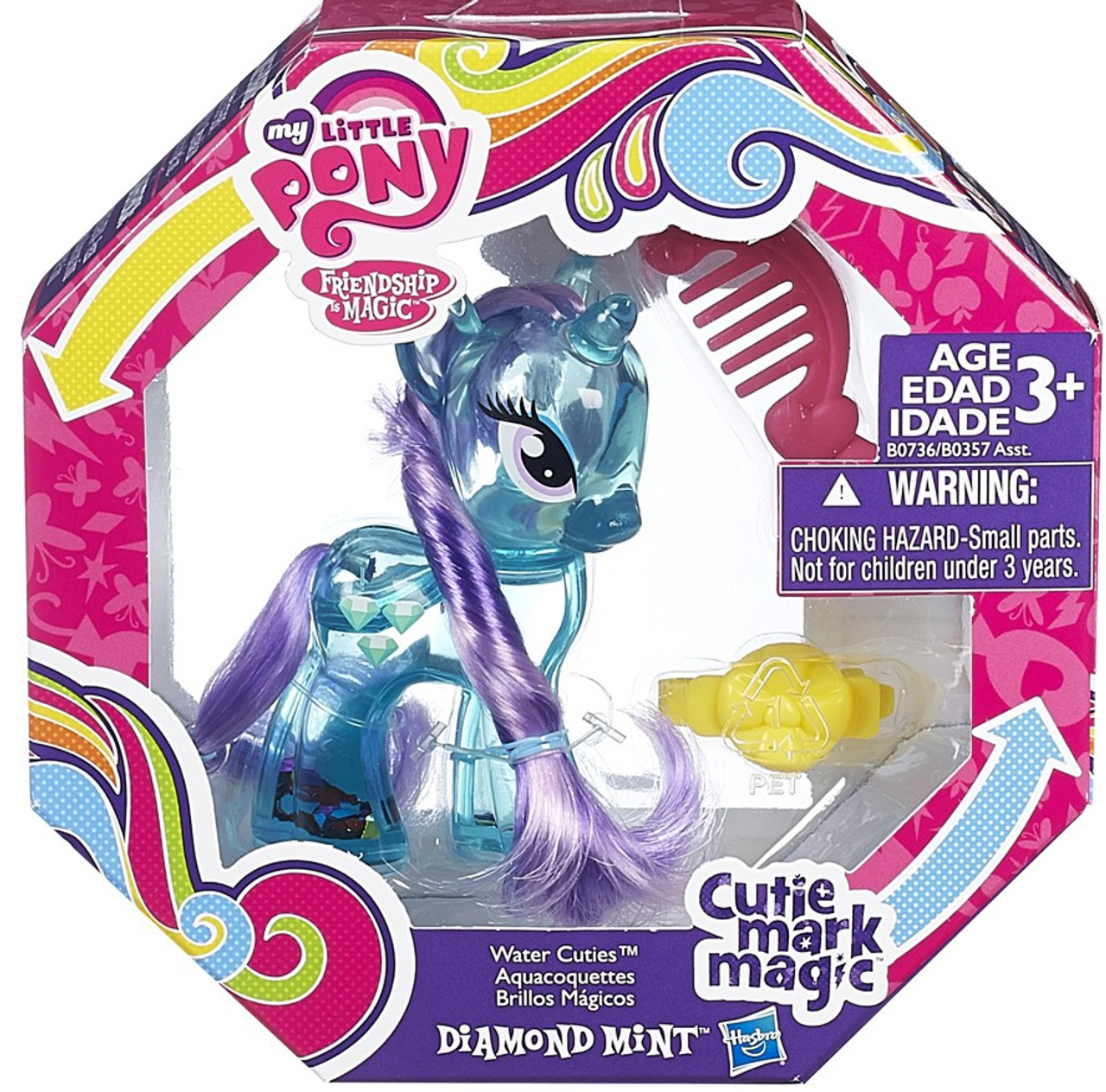 My Little Pony Friendship Is Magic Cutie Mark Magic Water Cuties Diamond Mint Figure Hasbro Toys Toywiz - roblox fluttershy's lovely home
