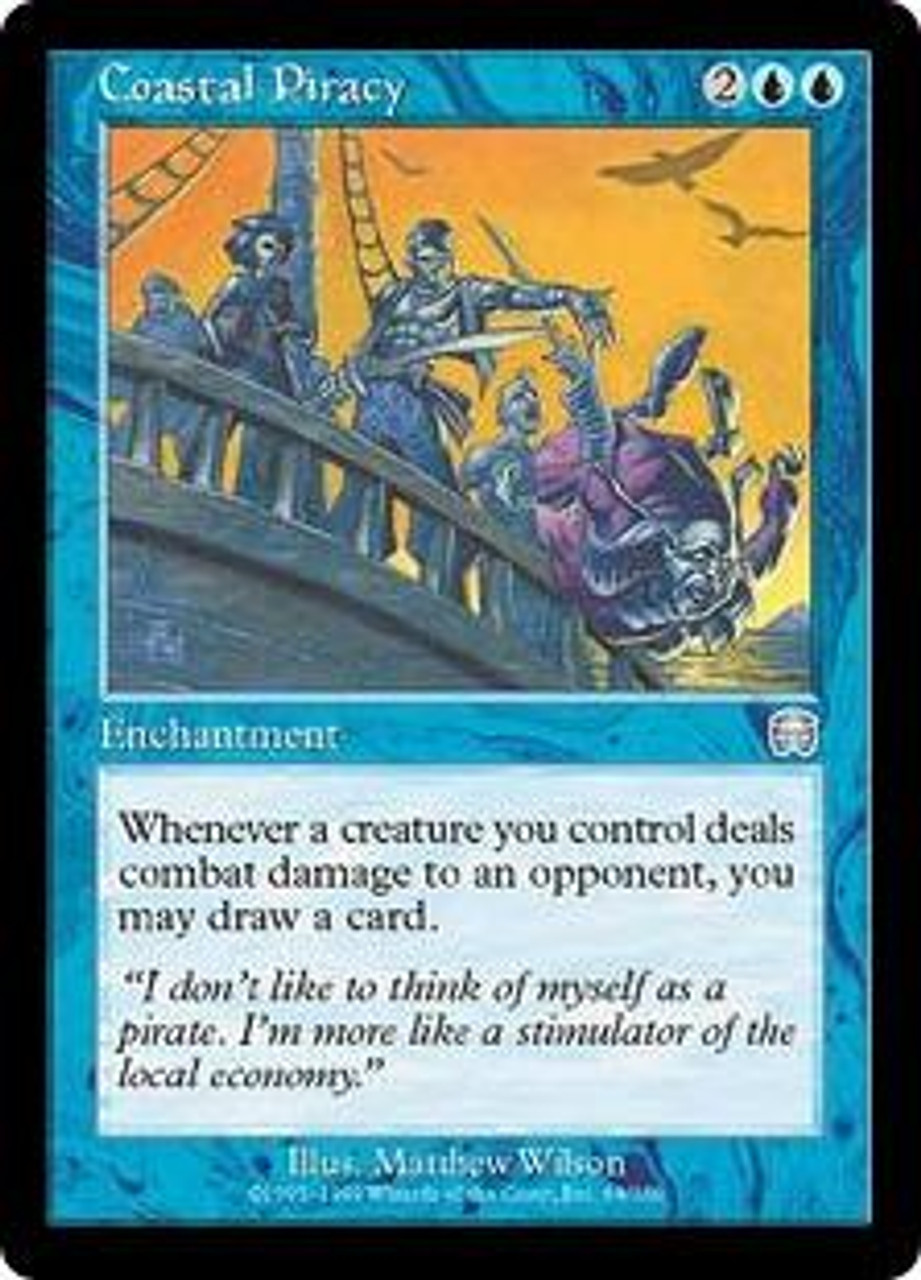 Magic The Gathering Mercadian Masques Single Card Uncommon Coastal Piracy 68 Foil Toywiz - economy heroes roblox
