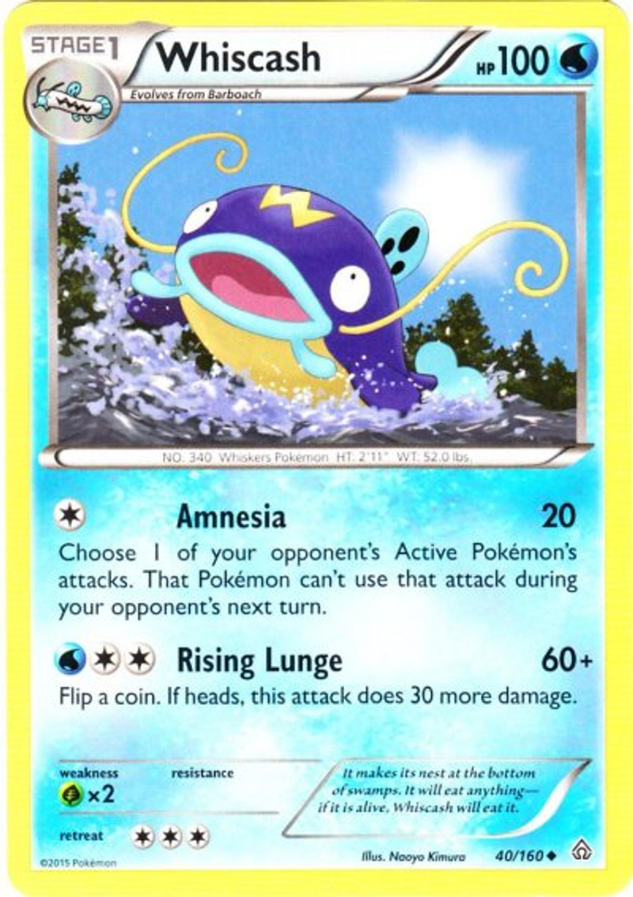 Pokemon X & Y Primal Clash Uncommon Whiscash #40