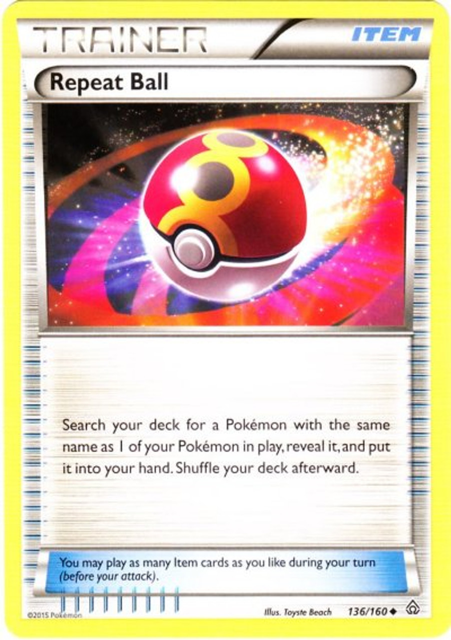 Pokemon X & Y Primal Clash Uncommon Repeat Ball #136