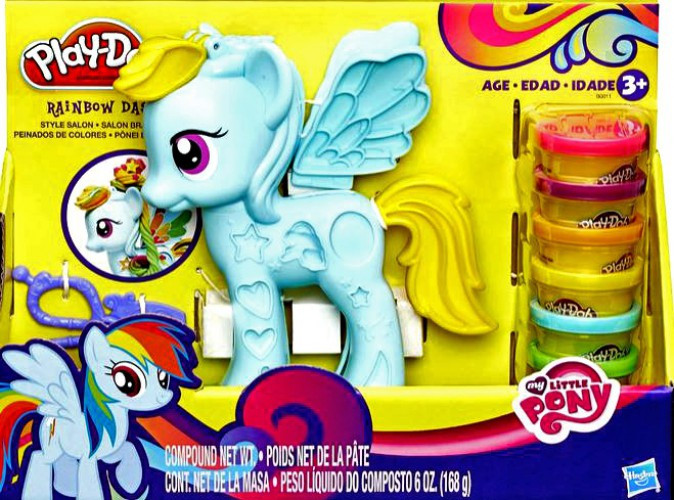 My Little Pony PlayDoh Rainbow Dash Style Salon Playset Hasbro Toys