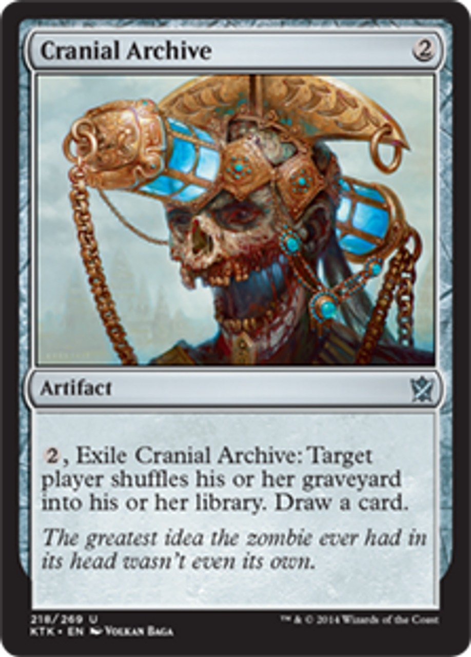 MtG Khans of Tarkir Uncommon Foil Cranial Archive #218