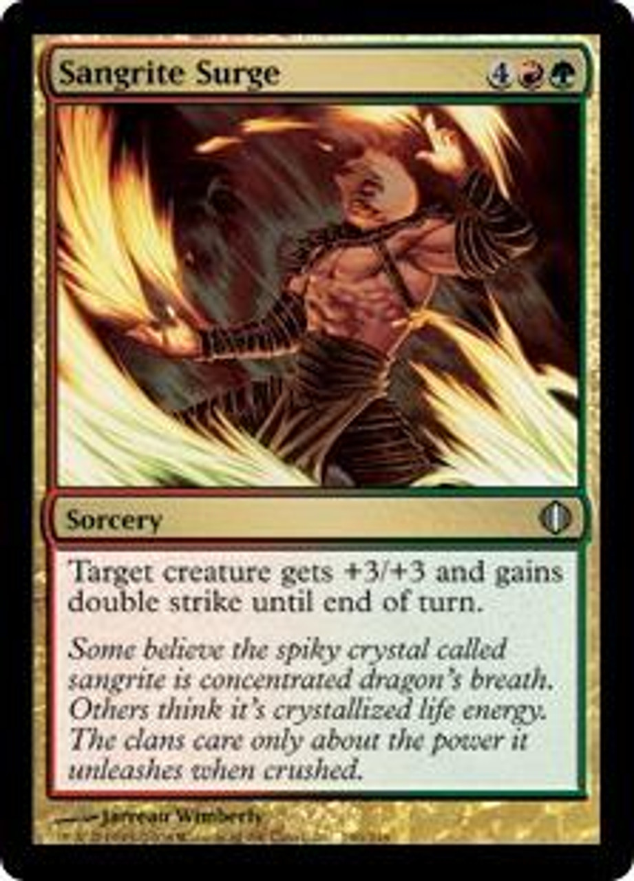 MtG Shards of Alara Uncommon Foil Sangrite Surge #190