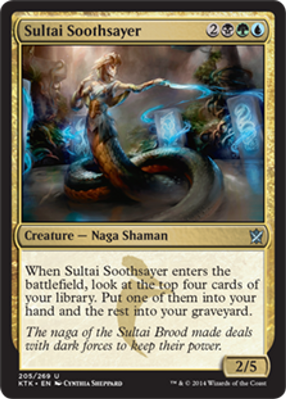 1 x Sultai Soothsayer LP Foil Khans of Tarkir Magic The Gathering MTG