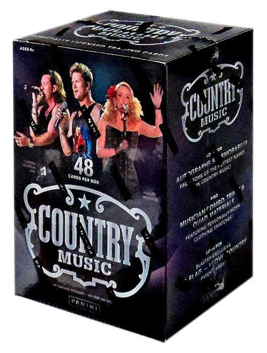 Panini Country Music Trading Card BLASTER Box ToyWiz