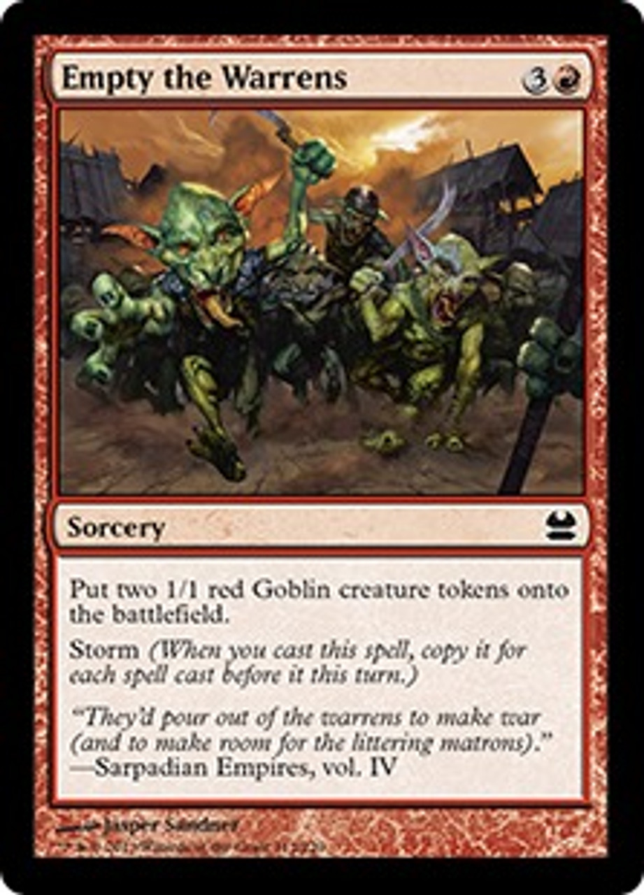 MtG Modern Masters Common Foil Empty the Warrens #112