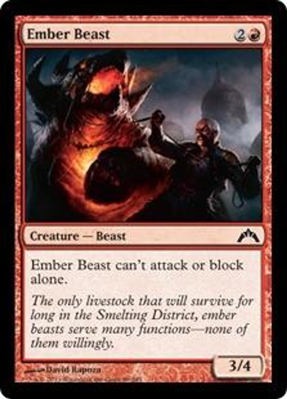 MtG Gatecrash Common Foil Ember Beast #89