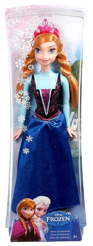 disney frozen sparkle anna doll