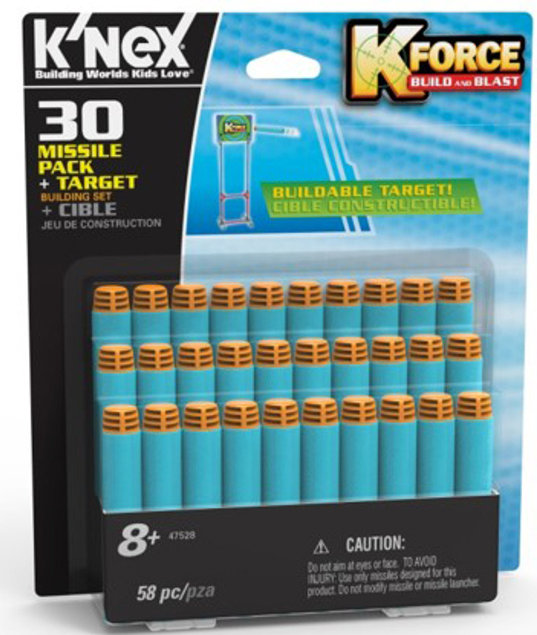 K'NEX K-Force Build & Blast 30 Missile Pack & Target Set #47528