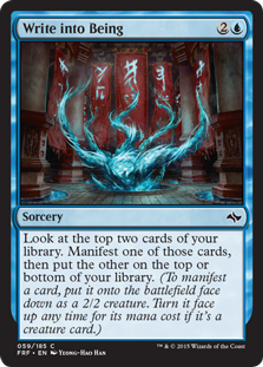 MtG Fate Reforged Common Foil Write into Being #59