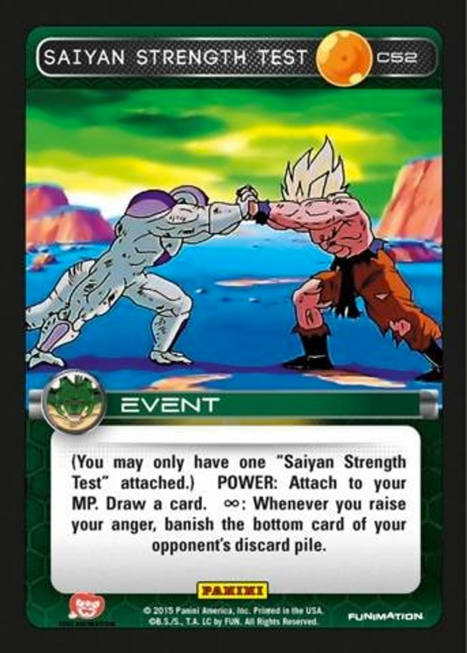 Dragon Ball Z Ccg Heroes Villains Single Card Common Saiyan Strength Test C52 Toywiz - the wicked killer testing roblox